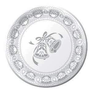  Wedding Bells Paper Luncheon Plates: Health & Personal 