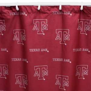  Texas A&M Aggies Cotton Shower Curtain: Sports & Outdoors