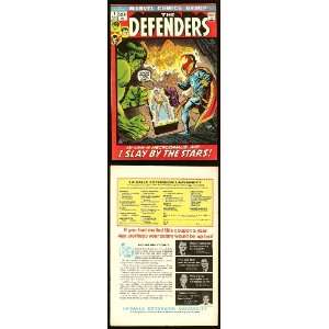   1972 Marvel Comics Defenders #1 High Grade Comic Book: Everything Else