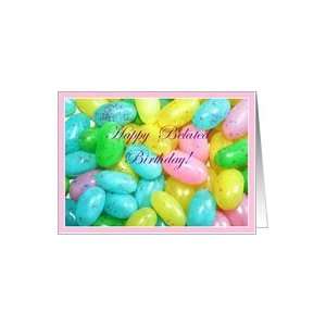  Happy Belated Birthday Jellybeans Card: Health & Personal 