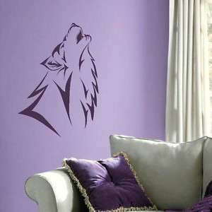 LARGE HOWLING WOLF Vinyl wall sticker decal graphic transfer mural car 
