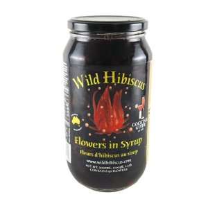 Wild Hibiscus Flowers in Syrup   50 Whole Flowers   2.5 lbs:  