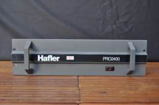 HAFLER PRO2400 Power Amplifier 3U 200 Watt Stereo POWER AMP  