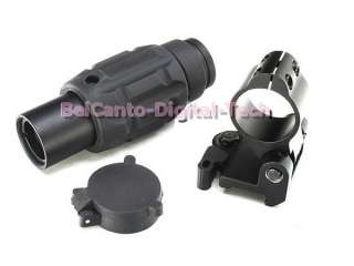 3X Magnifier Scope + QD Pivot Flip to Side Mount for Aimpoint Eotech 