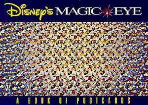Disneys Magic Eye A Book of Postcards 1995, Paperback 9780836232073 