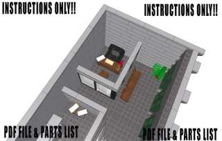 Lego Custom Bank Modular Building   INSTRUCTIONS ONLY  