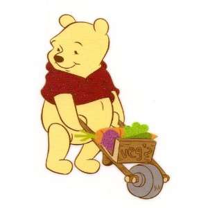 Pooh Bear wheelbarrow vegetable garden Disney Iron On Transfer for T 