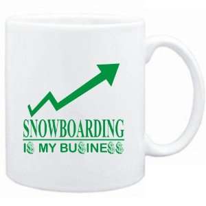  Mug White  Snowboarding  IS MY BUSINESS  Sports 