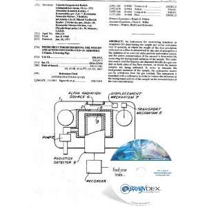   THE WEIGHT AND ACTIVE CONCENTRATION OF AEROSOLS 