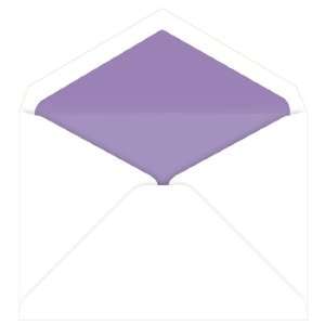   Envelopes   Tiffany White Purple Lined (50 Pack): Office Products