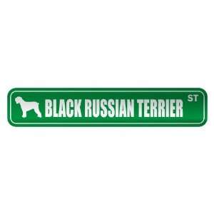   BLACK RUSSIAN TERRIER ST  STREET SIGN DOG: Home 