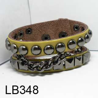 New Fashion Wholesale Genuine Leather Bracelet Wirstband Cuff Cool 