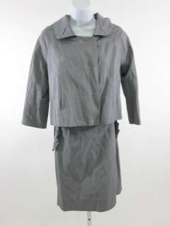 ALEXANDER WANG Gray Swing Blazer Ruffled Skirt Suit 8  