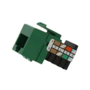  Leviton 41108 RV3 Category 3 QuickPort Connector, Green 