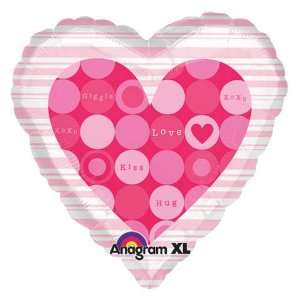  Love Messages Valentines Day Heart 18 Mylar Balloon 