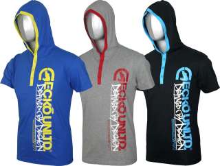 NEW MENS ECKO UNLTD SHORT SLEEVES HOODED TOP T SHIRT TE  