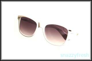 Classic white Wayfarer vintage retro sunglasses indie  
