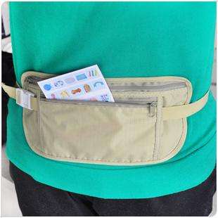 Travel Security Money Ticket Passport Hidden Waist Belt Pouch Bag 