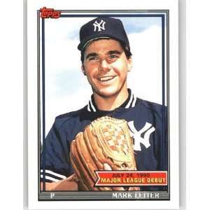  1991 Topps Debut 90 #84 Mark Leiter   New York Yankees (MLB Debut 