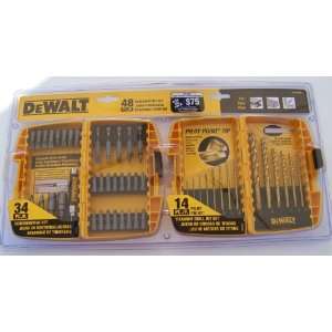  Dewalt 48 Piece Combination Screwdriver Bits and Drill Bit 