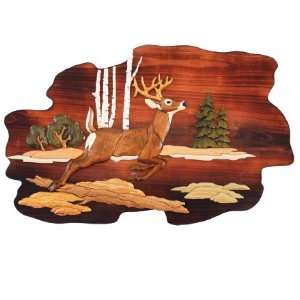  Jumping Deer Wood Art