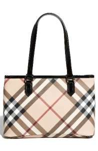 100% Authentic Burberry Check Print Top Zip Shopper