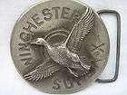 Vintage Winchester Super X Belt Buckle with Duck Sid Bell
