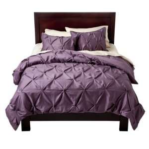 : Full Bed Comforter Set with Shams & Bedskirt Purple Violet Kissing 
