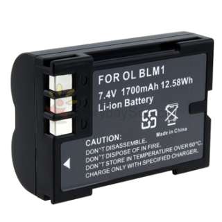 2X BLM1 Battery+AC Car Charger for Olympus E 520 C 5060  