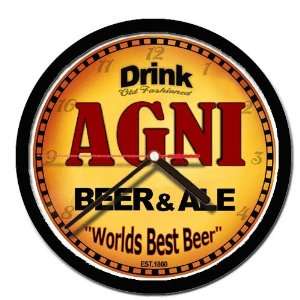  AGNI beer and ale wall clock 