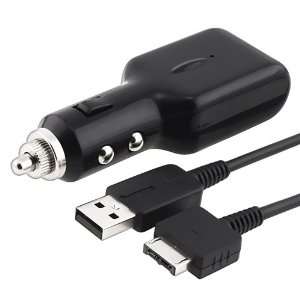  Car Charger with USB Cable for Sony PlayStation Vita Video Games
