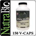 NutraBio White Willow Bark Extract   60mg Salicin   400mg/150 V Caps 
