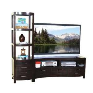   Designs 3302ET Espresso TV Stand with Media Tower Furniture & Decor
