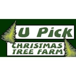  3x6 Vinyl Banner   U Pick Christmas Tree: Everything Else