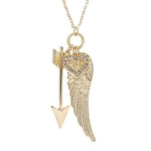  Hunger Games Jewelry: Katniss Arrow Charm Necklace   Gold 