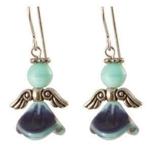   Blue and Teal Ethereal Angel Earrings Ardent Designs Jewelry