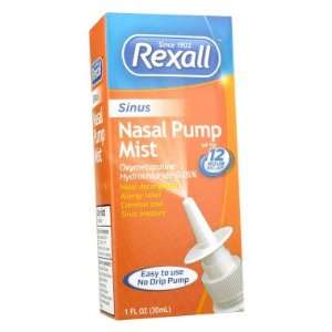  Rexall Sinus Nasal Pump Mist, 1 oz