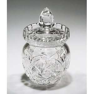  Crystal Jam Jar   5.5 inches: Kitchen & Dining