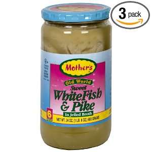 Mothers Old World White Pike Jellied, 24 ounces (Pack of 3):  