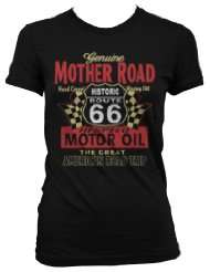  66 Juniors T shirt, Rt. 66 High Speed Motor Oil, The Great American 