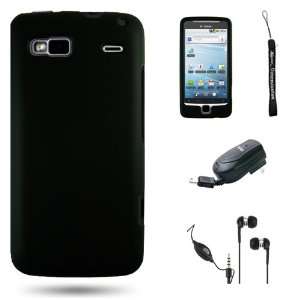  Rubberized Snap on Case Cover for HTC G2 + Includes a Retractable 
