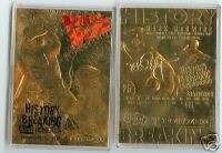 1998 23KT MARK MCGWIRE 62nd HOMERUN GOLD CARD  