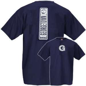  Nike Georgetown Hoyas Navy Alumni T shirt: Sports 