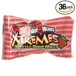 Airheads Airheads Xtremes Sweetly Sour Rolls, Strawberry, 0.75 Ounce 