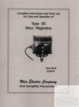 Wico Magneto Type Ek Service Instruction Parts Manual  