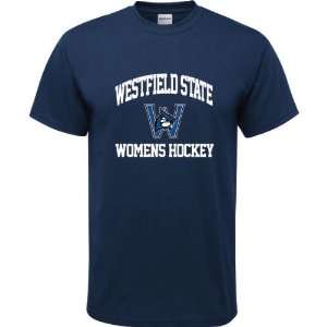  Westfield State Owls Navy Youth Womens Hockey Arch T 