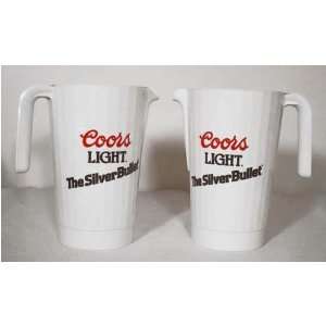  Coors Light Beer Pitcher Set 