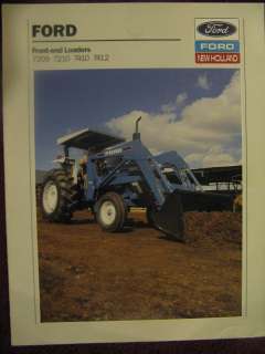 Ford 7209 7210 7410 7412 Tractor Loader Sales Brochure 89  