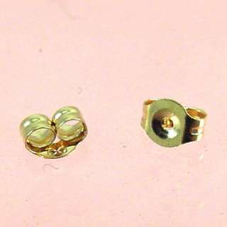 Jewelry Finding   14K Yellow Gold Small Earring Backs  