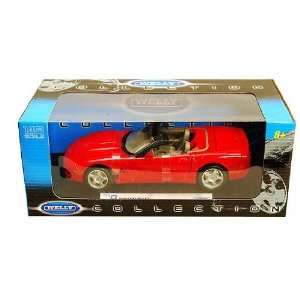  Welly   Chevrolet Corvette Convertible (1999, 1:18, Red 